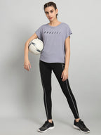 MKH Typography Printed Relaxed Fit Dri-Fit T-shirt | Grocsy
