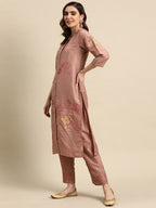 Sangria Women Floral Printed Regular Kurta With Trousers & With Dupatta | Grocsy