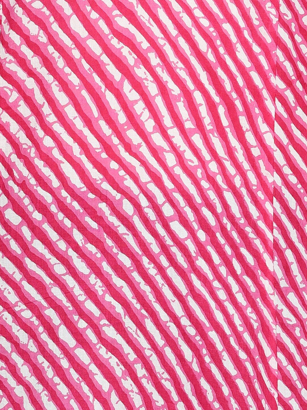 HERE&NOW Pink & White Striped Sequined Straight Cotton Kurta | Grocsy