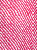HERE&NOW Pink & White Striped Sequined Straight Cotton Kurta | Grocsy