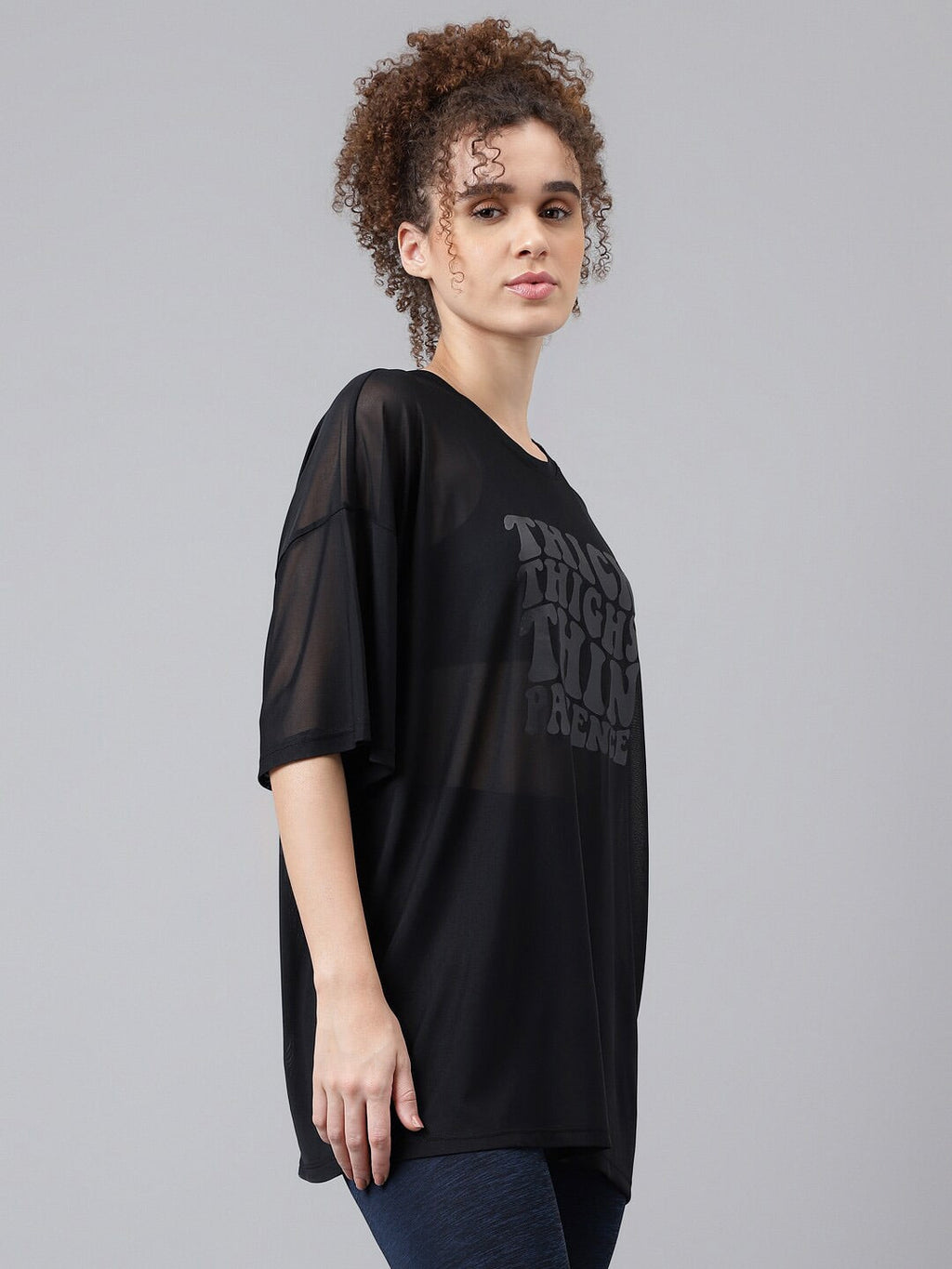 MKH Typography Printed Dri-FIT Relaxed Fit Sports T-shirt | Grocsy