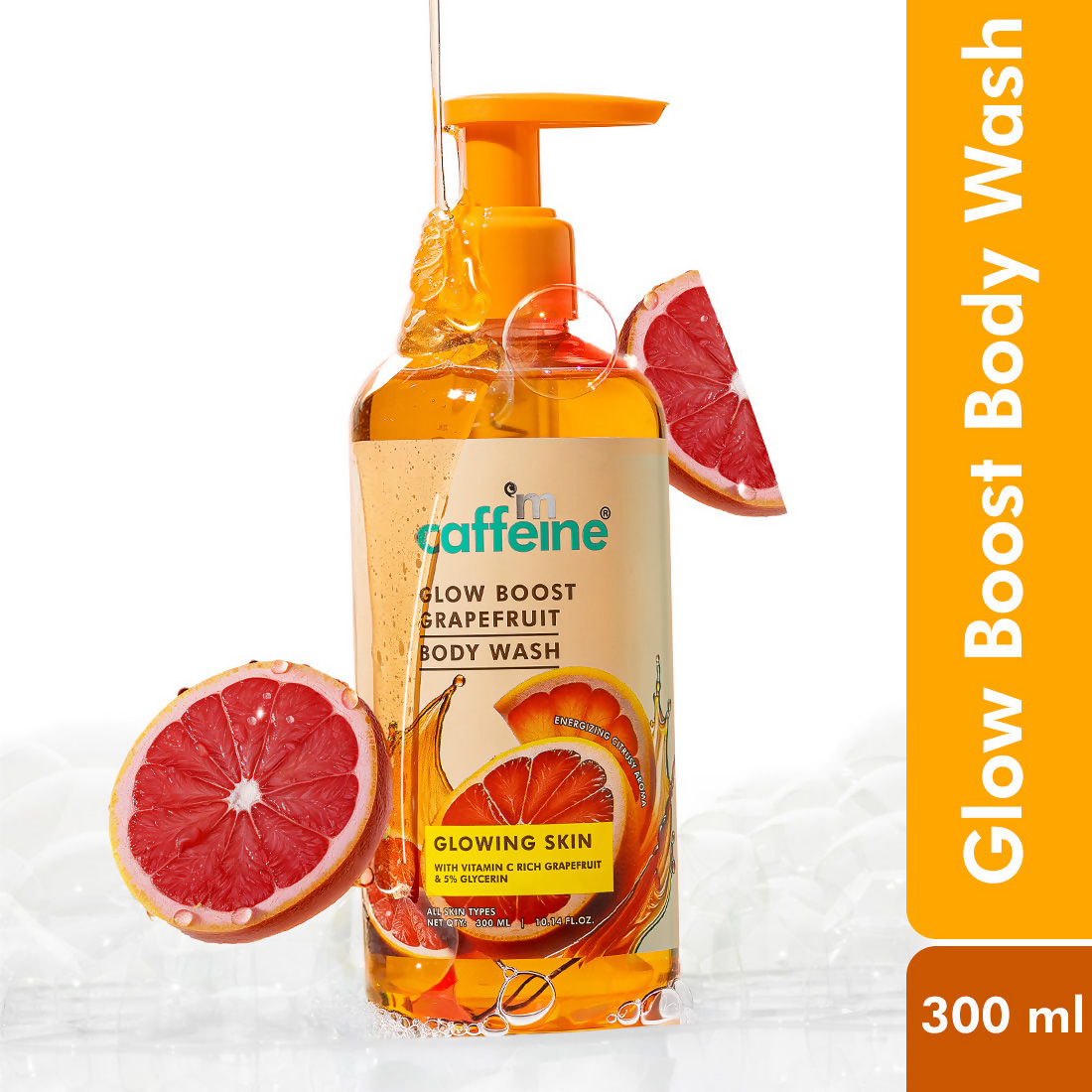 mCaffeine Glow Boost Grapefruit Body Wash | Grocsy