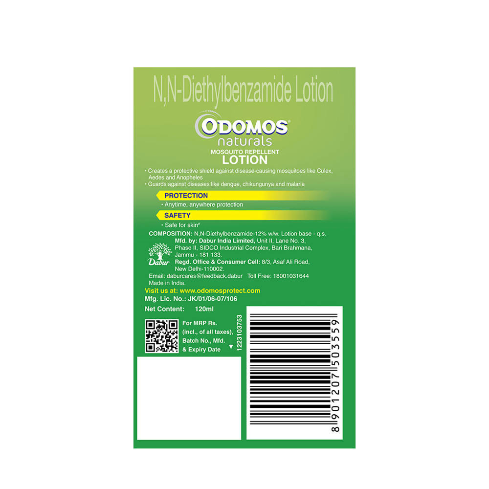 Dabur Odomos Naturals Mosquito Repellent Lotion | Grocsy