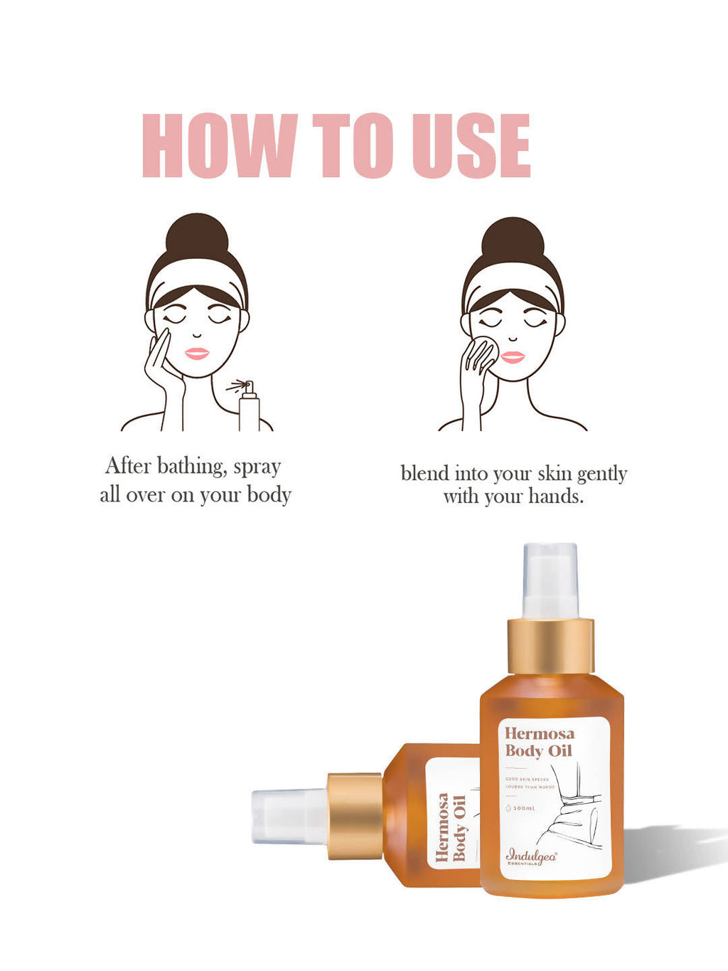 Indulgeo Essentials Hermosa Body Oil For Women | Grocsy