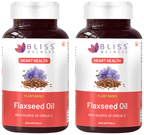 Bliss Welness Flaxseed Oil High Potency Omega-3 Softgel Capsule | Grocsy
