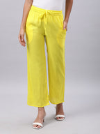 Souchii Women Yellow Liva Ethnic Palazzos | Grocsy
