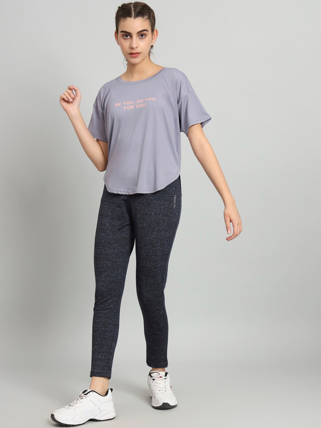 MKH Typography Printed Drop-Shoulder Sleeves Dri-FIT T-shirt | Grocsy