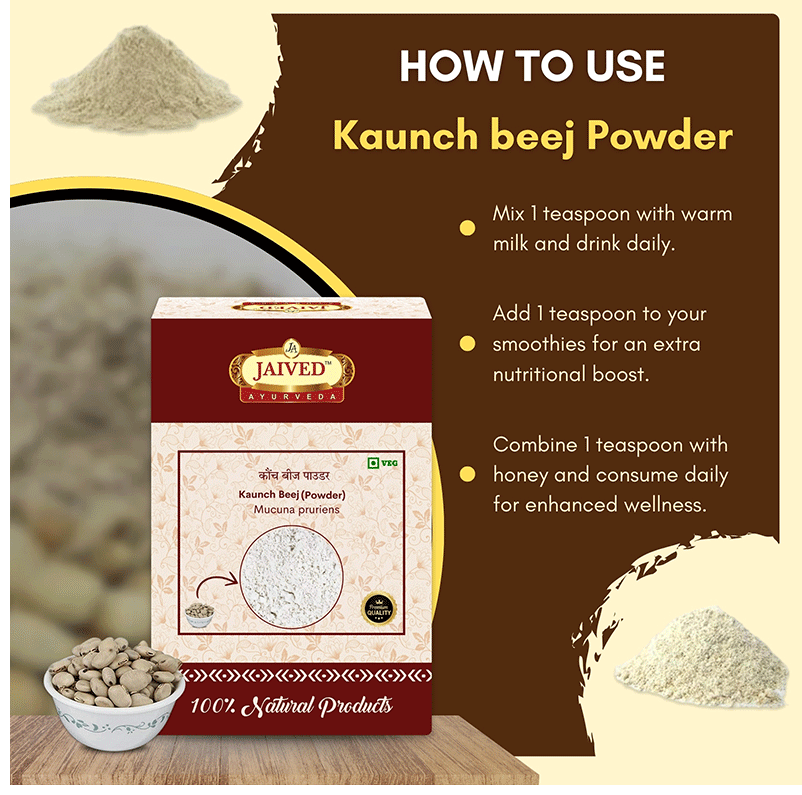 Jaived Ayurveda Kaunch Beej Powder | Grocsy