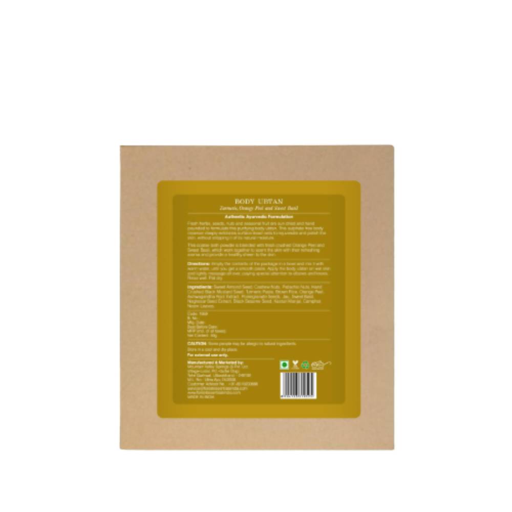 Forest Essentials Body Ubtan Turmeric, Orange Peel and Sweet Basil | Grocsy