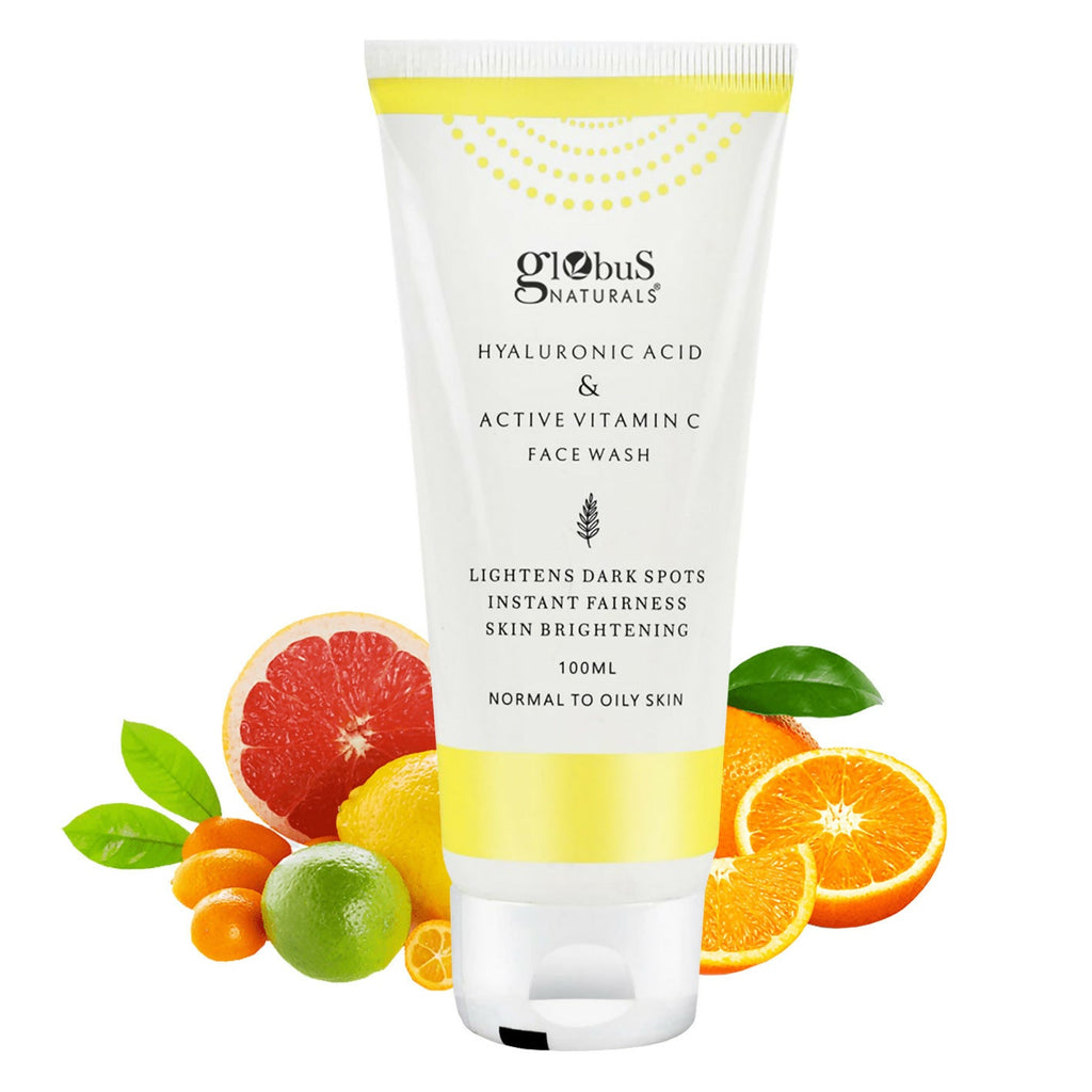 Globus Naturals Hyaluronic Acid & Vitamin C Face Wash | Grocsy