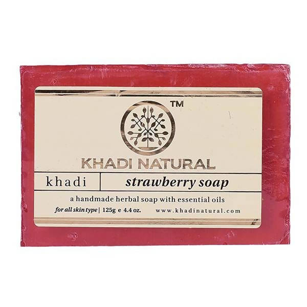Khadi Natural Strawberry Soap | Grocsy