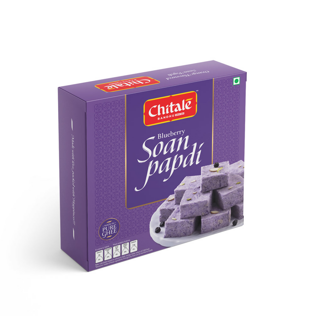 Chitale Bandhu Soan Papdi Blueberry | Grocsy