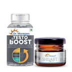 Dr. Morepen Natural & Pure SJ Resin and Testo Boost Tablets Combo | Grocsy