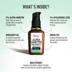 St.Botanica Alpha Arbutin 2% + Hyaluronic Acid 1% Depigmentation Facial Serum | Grocsy