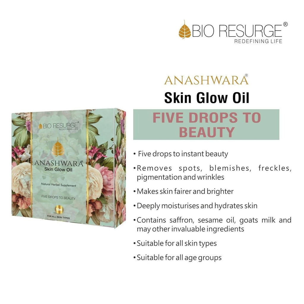 Bio Resurge Life Anashwara Skin Glow Oil | Grocsy