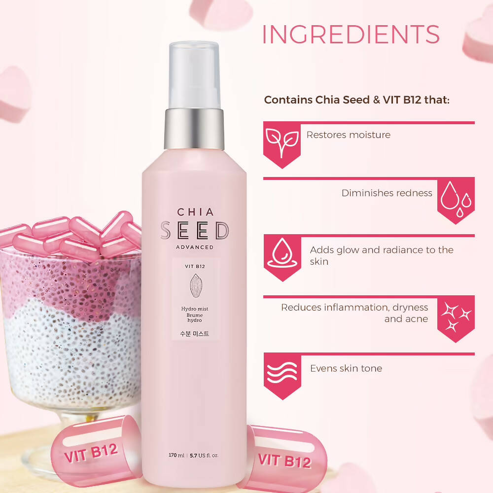 The Face Shop Chia Seed Hydro Mist - Korean Skincare | Grocsy