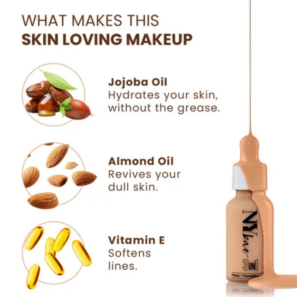 NY Bae 3 IN 1 Serum Foundation - Cool Pearl 10 | Grocsy