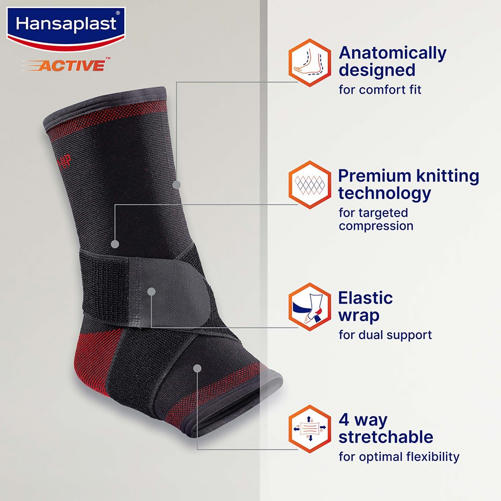 Hansaplast Active Ankle Binder Support for Men & Women | Grocsy