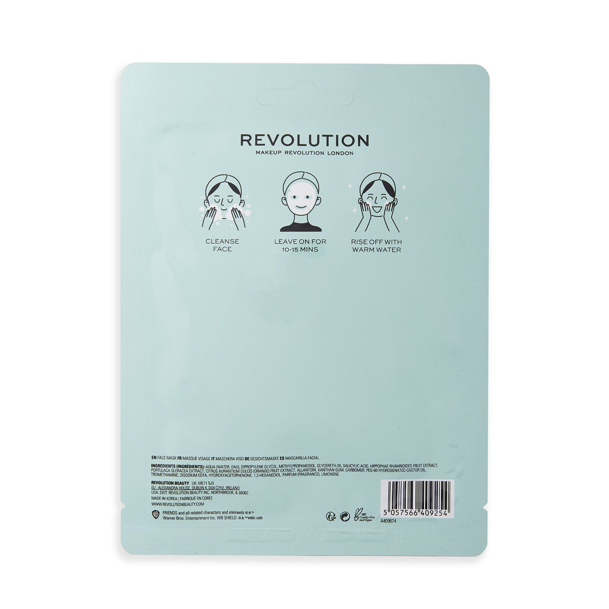 Makeup Revolution X Friends Joey Salicylic Sheet Mask | Grocsy