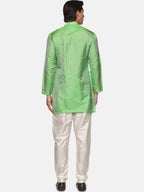 Sethukrishna Men Green Kurta with Pyjamas | Grocsy