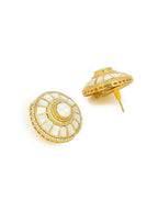 Women's Kundan Pearl earrings - Ruby Raang | Grocsy