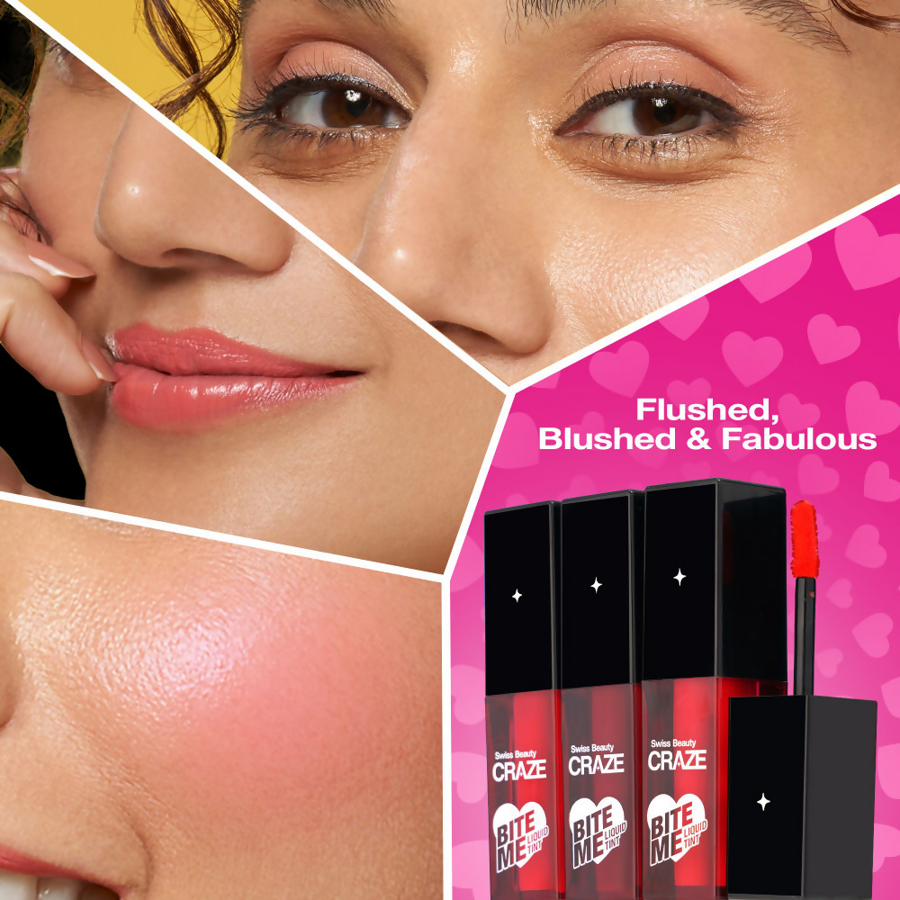 Swiss Beauty Craze Bite Me Liquid Tint - 4 Love Bite | Grocsy