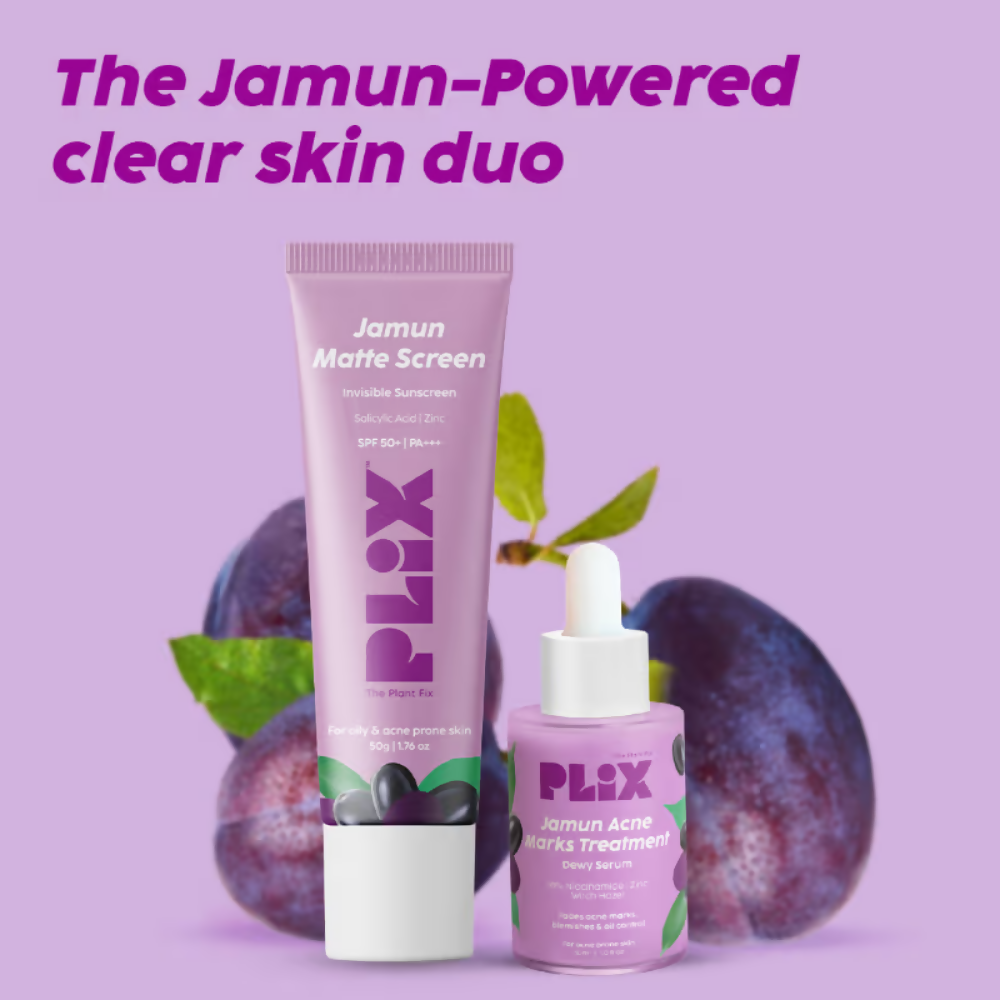 PLIX The Plant Fix 0.1% Salicylic Acid Mattifying Sunscreen SPF50+ PA+++ & Niacinamde Serum | Grocsy