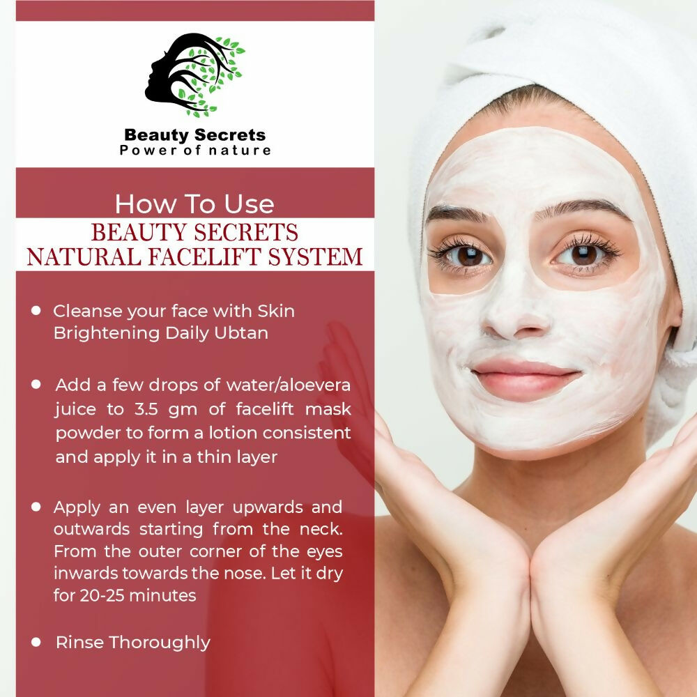 Beauty Secrets Natural Face Lifting Mask/Pack | Grocsy