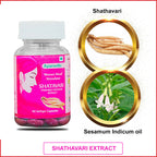 KBK Herbals Shatavari Extract Capsules | Grocsy