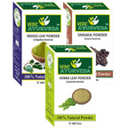VedicAyurveda Pure Organic & Natural Indigo, Shikakai & Heena Powder | Grocsy
