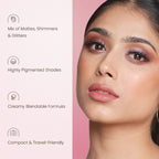 Swiss Beauty Lustre Eyeshadow Palette - 3 Party All Night | Grocsy