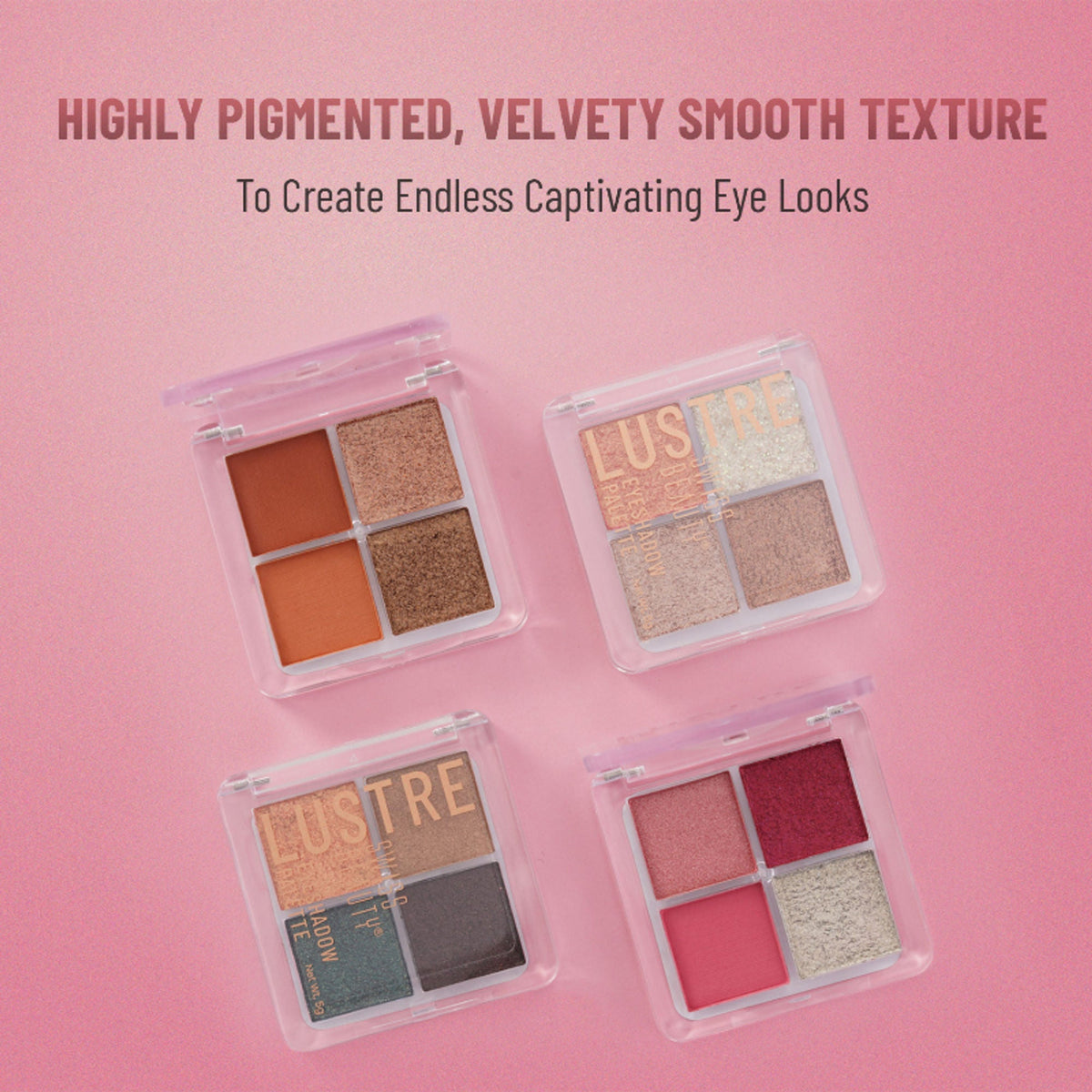 Swiss Beauty Lustre Eyeshadow Palette - 3 Party All Night | Grocsy