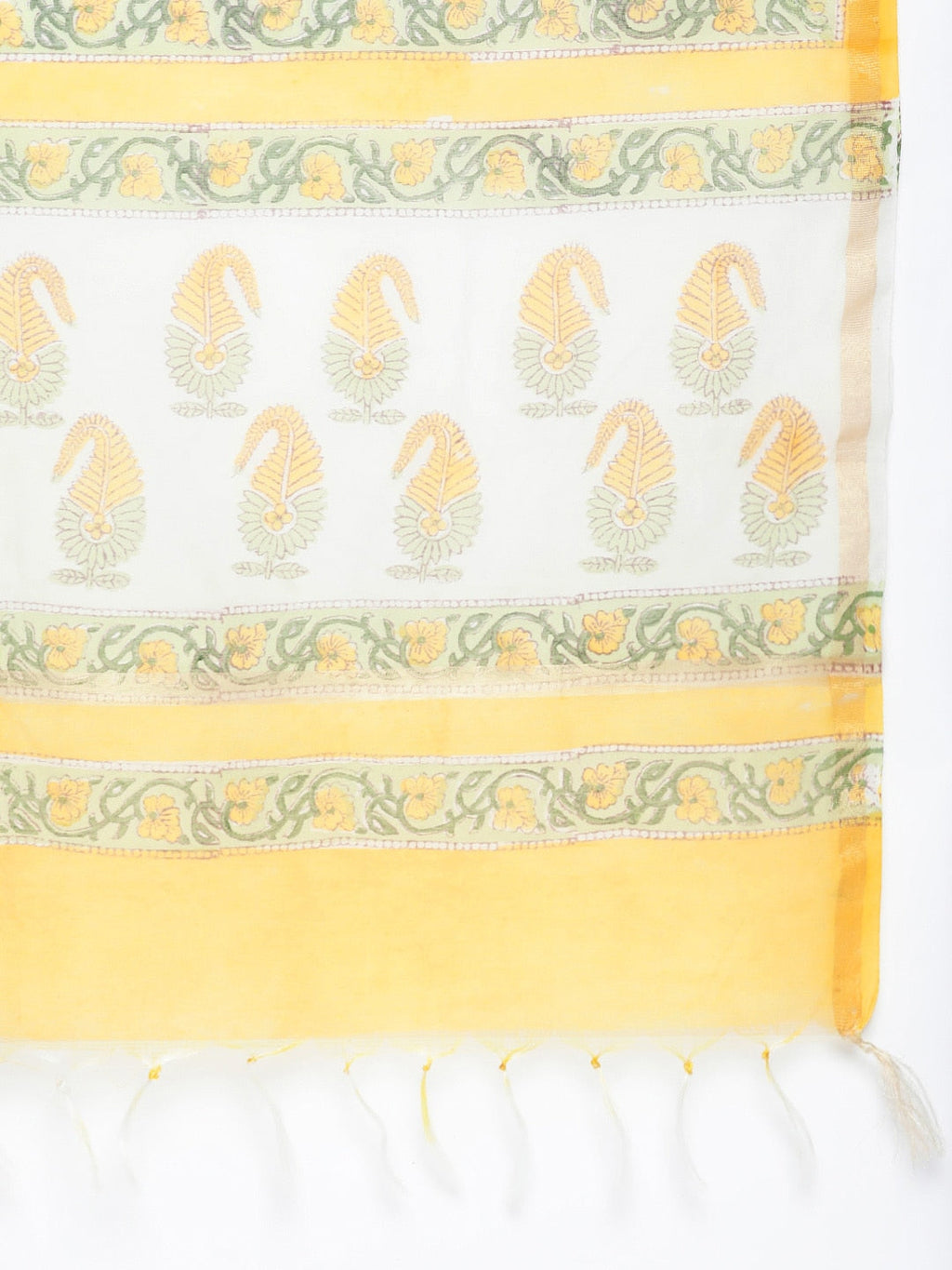 HERE&NOW Floral Printed Regular Pure Cotton Kurta with Palazzos & With Dupatta | Grocsy