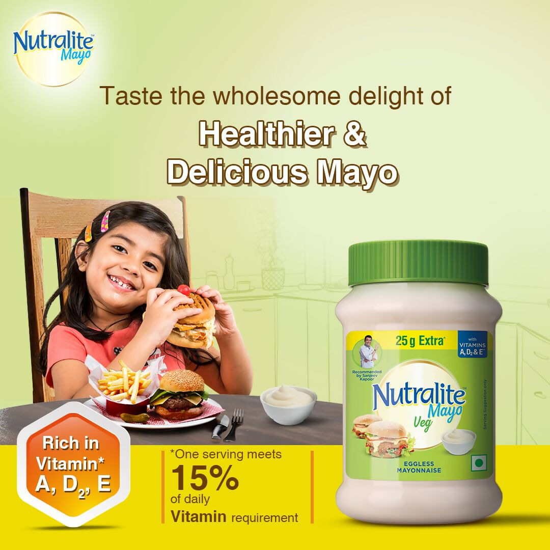 Nutralite Veg Mayo|Eggless Mayonnaise | Grocsy