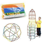 Kipa Children's Puzzle Straw Assembly, Educational Play and Learn Plastic Building Construction, Stitching Assembly Straw Build Blocks Creative Toy | Grocsy