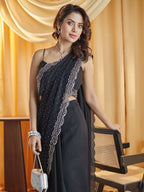 kasee Beads and Stones Silk Blend Saree | Grocsy