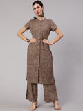 Aks Floral Printed Kurta With Trousers | Grocsy