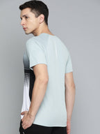 Alcis Men Striped Dry Tech Slim Fit T-shirt | Grocsy
