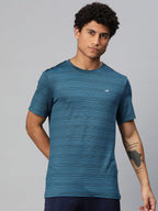 Alcis Striped Anti Static Slim Fit T-shirt | Grocsy