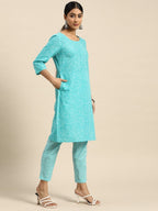All About You Bandhani Printed Regular Kurta with Trousers | Grocsy