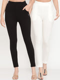 TAG 7 Women Pack of 2 Ankle-Length Leggings | Grocsy