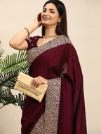kasee Embellished Embroidered Designer Saree | Grocsy