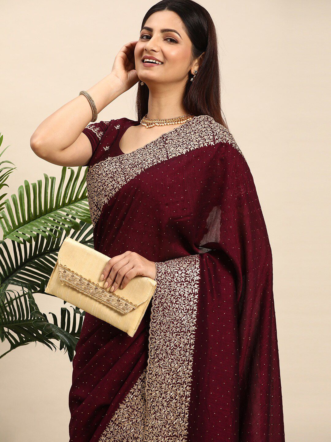 kasee Embellished Embroidered Designer Saree | Grocsy