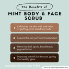 Organicos Mint Face & Body Scrub | Grocsy
