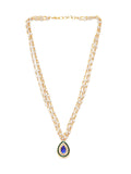 Kundan Necklace (Gold) - Ruby Raang | Grocsy