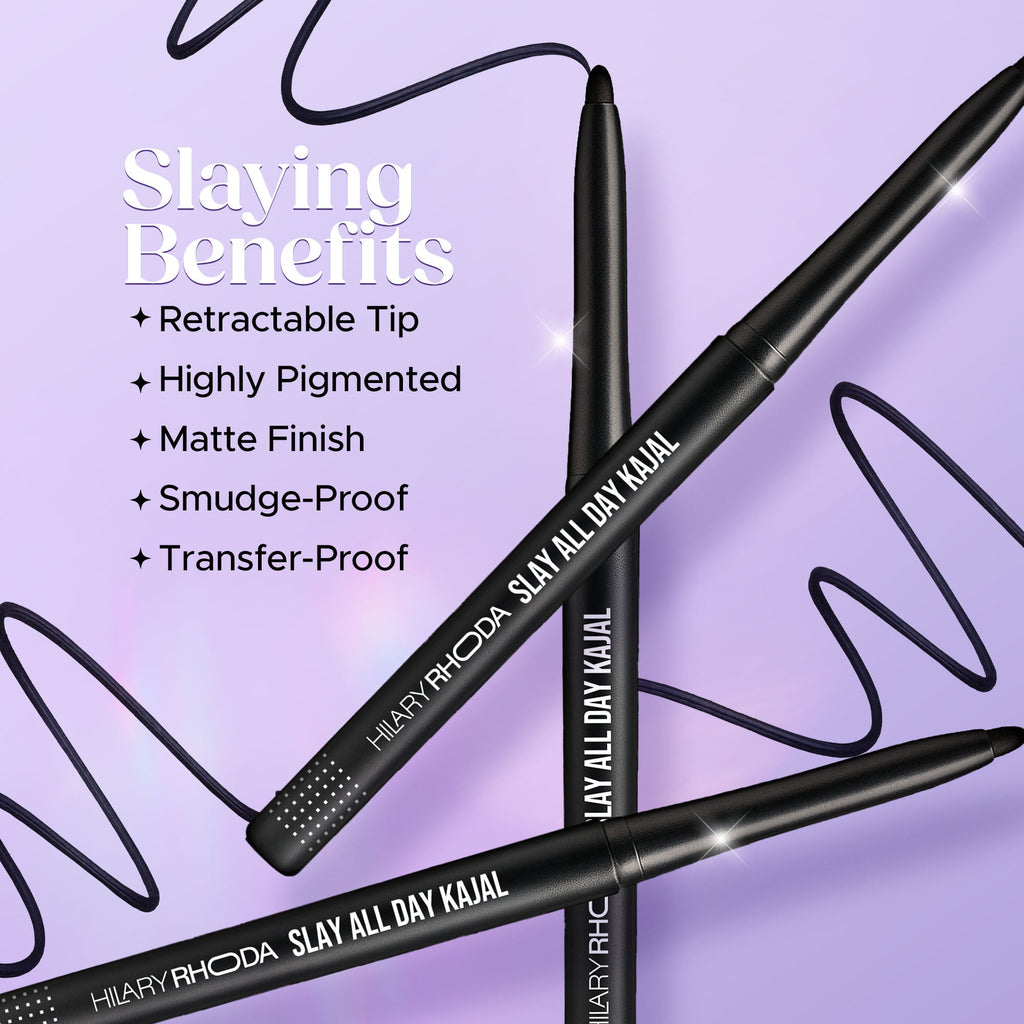 Hilary Rhoda Slay All Day Matte Kajal - Black | Grocsy