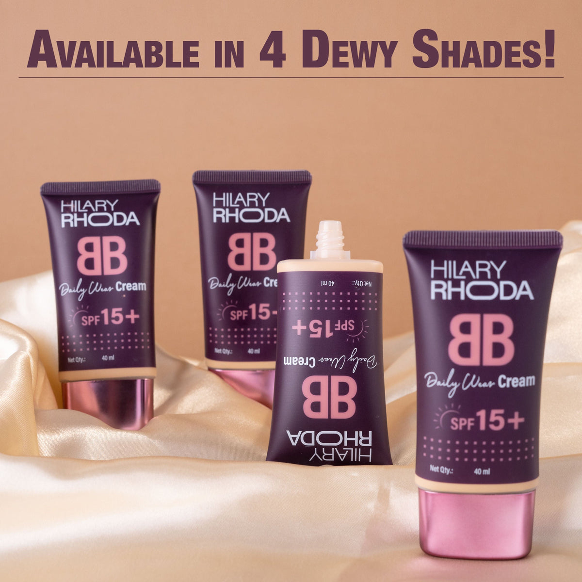 Hilary Rhoda BB Cream With SPF 15 - Golden Beige 04 - Shell White 01 | Grocsy