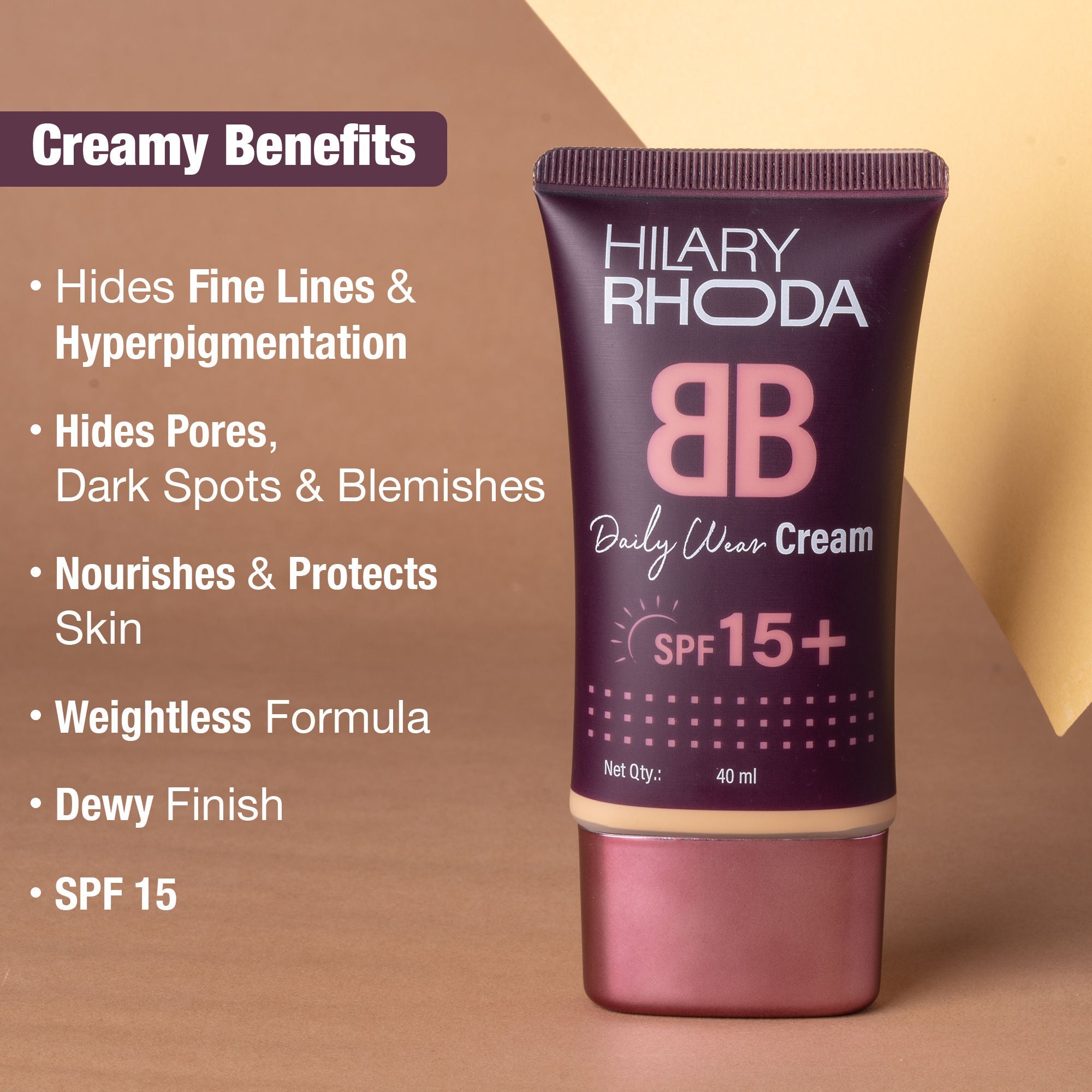 Hilary Rhoda BB Cream With SPF 15 - Golden Beige 04 - Nude Beige 03 | Grocsy