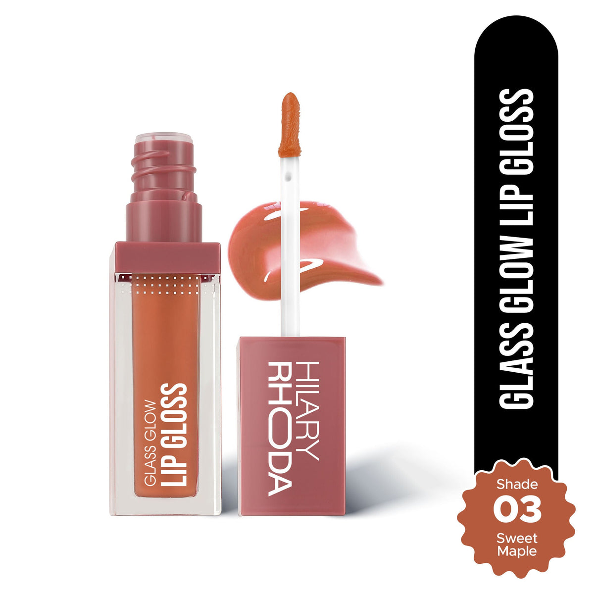 Hilary Rhoda Glass Glow Lip Gloss - Sweet Maple 03 | Grocsy