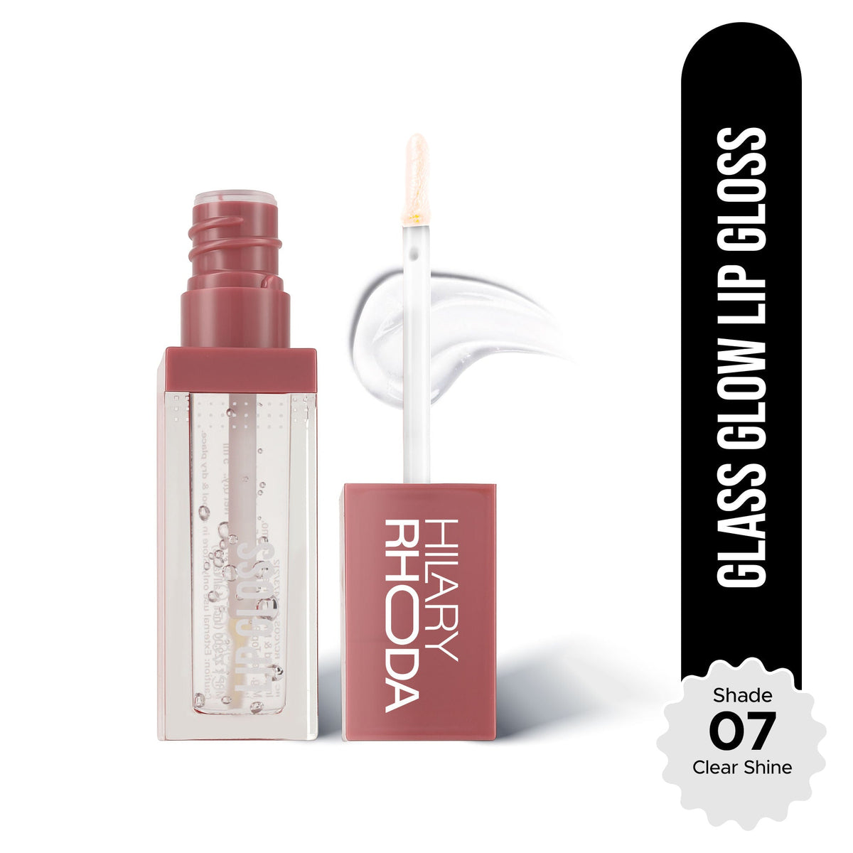 Hilary Rhoda Glass Glow Lip Gloss - Clear Shine 07 | Grocsy